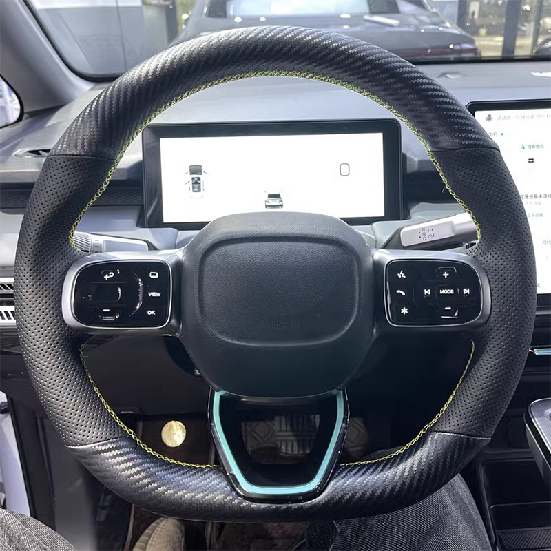 Fishing Boat Steering Wheel - لتقوم بها بنفسك جلد طبيعي أسود